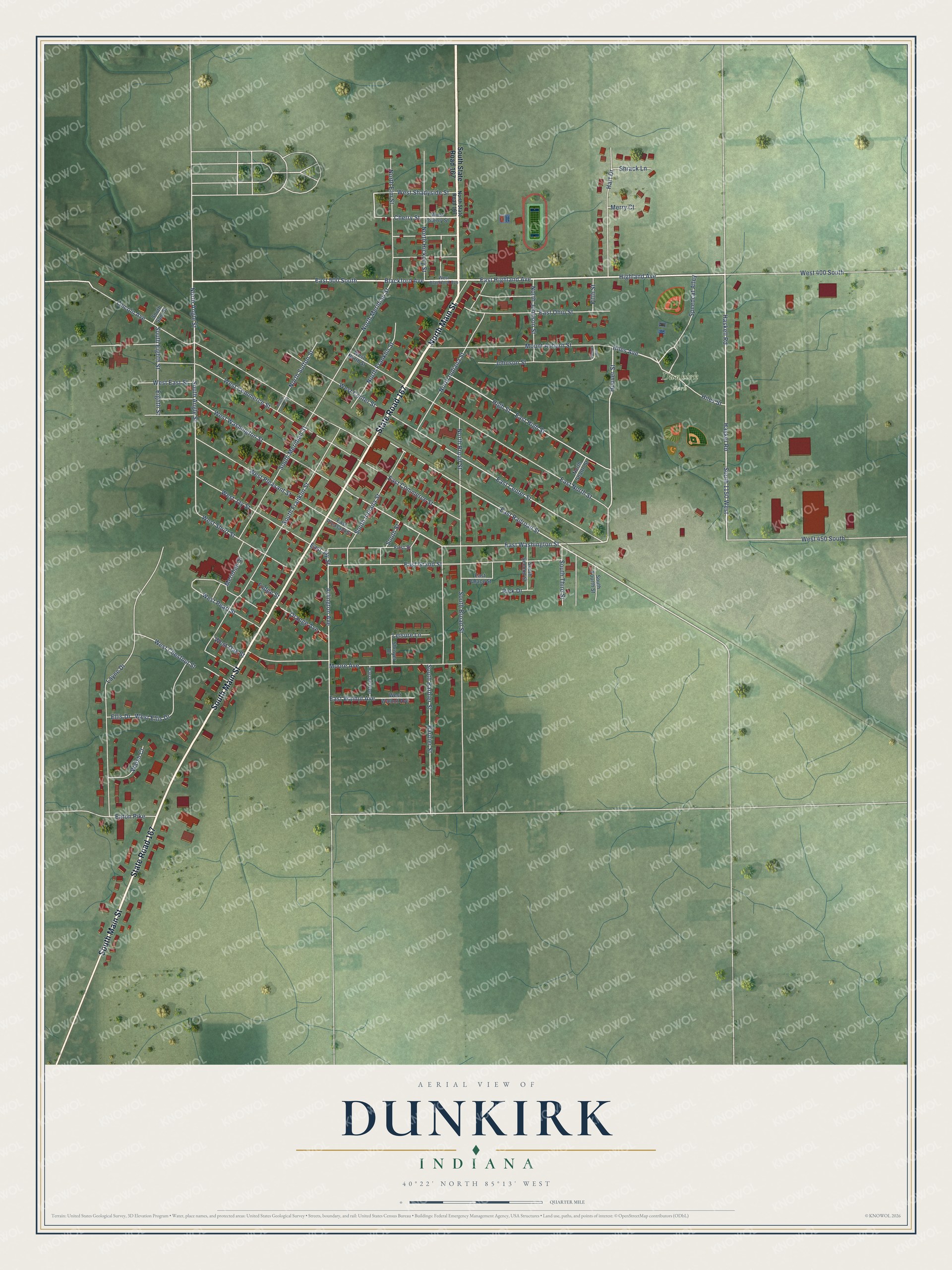 Watermarked full-map preview of Dunkirk, Indiana