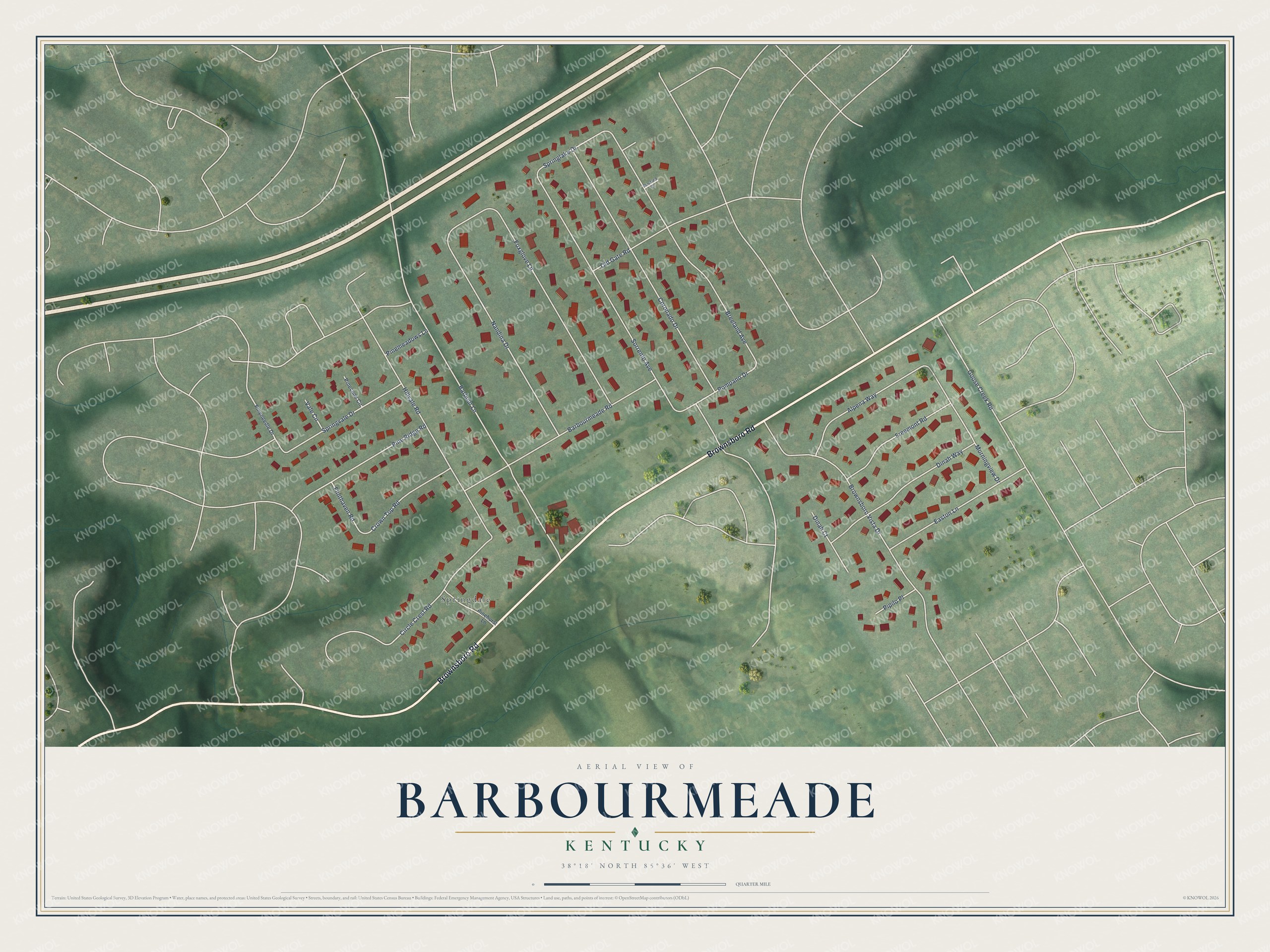 Watermarked full-map preview of Barbourmeade, Kentucky