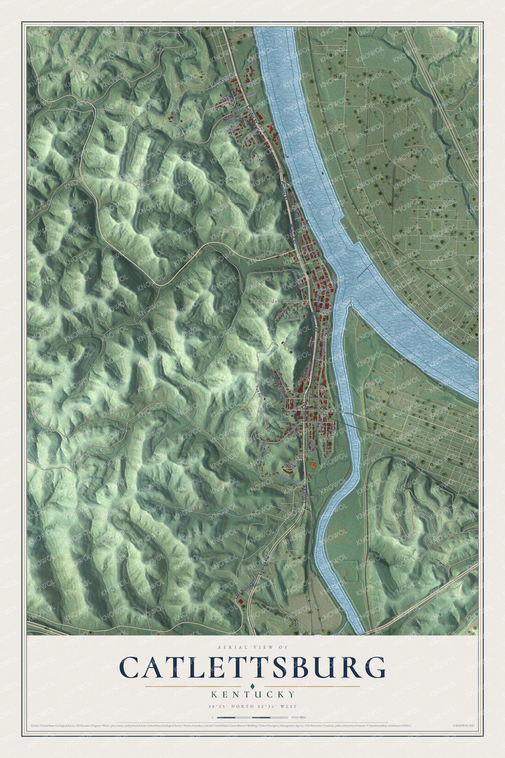 Watermarked full-map preview of Catlettsburg, Kentucky