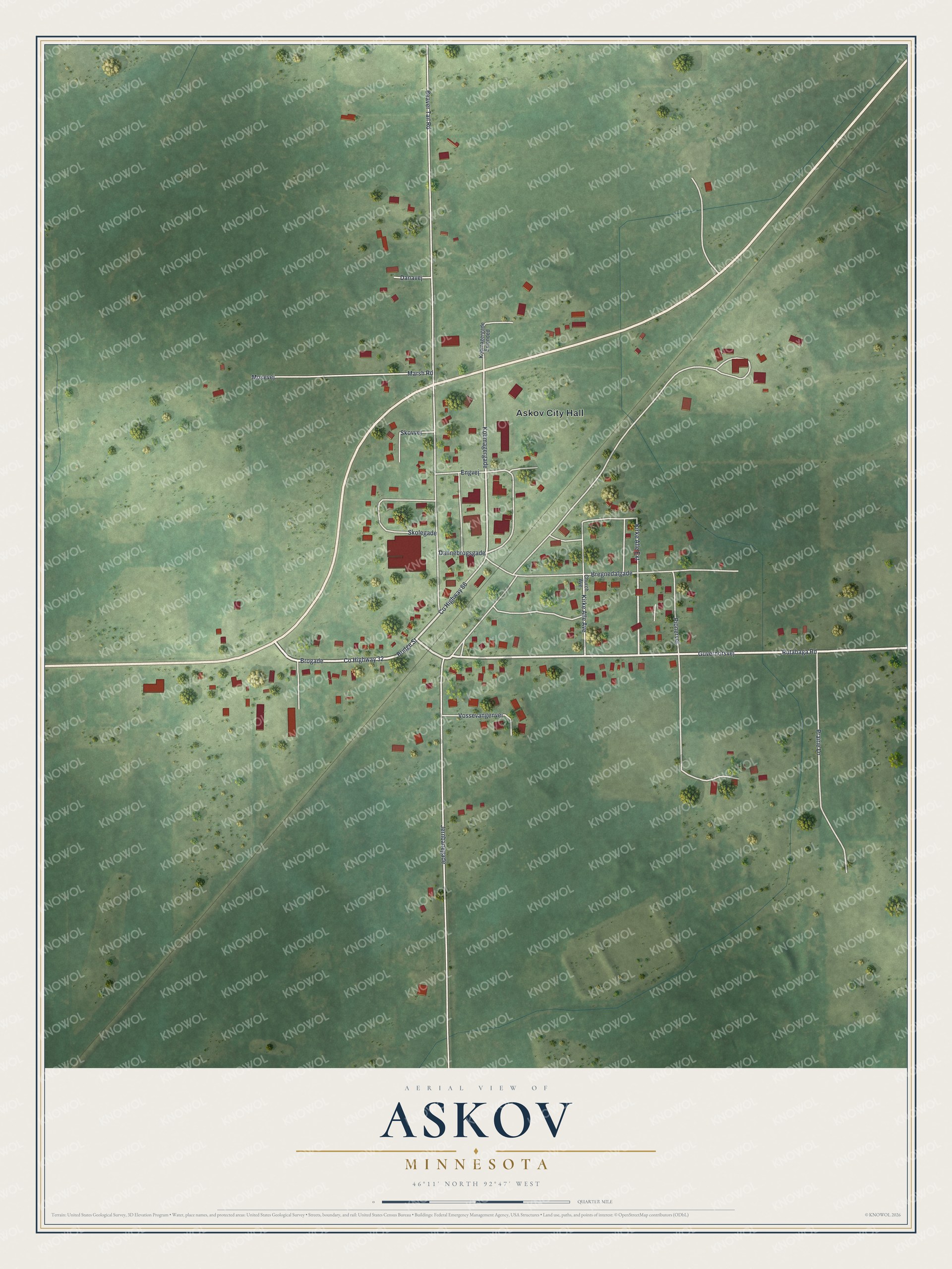 Watermarked full-map preview of Askov, Minnesota