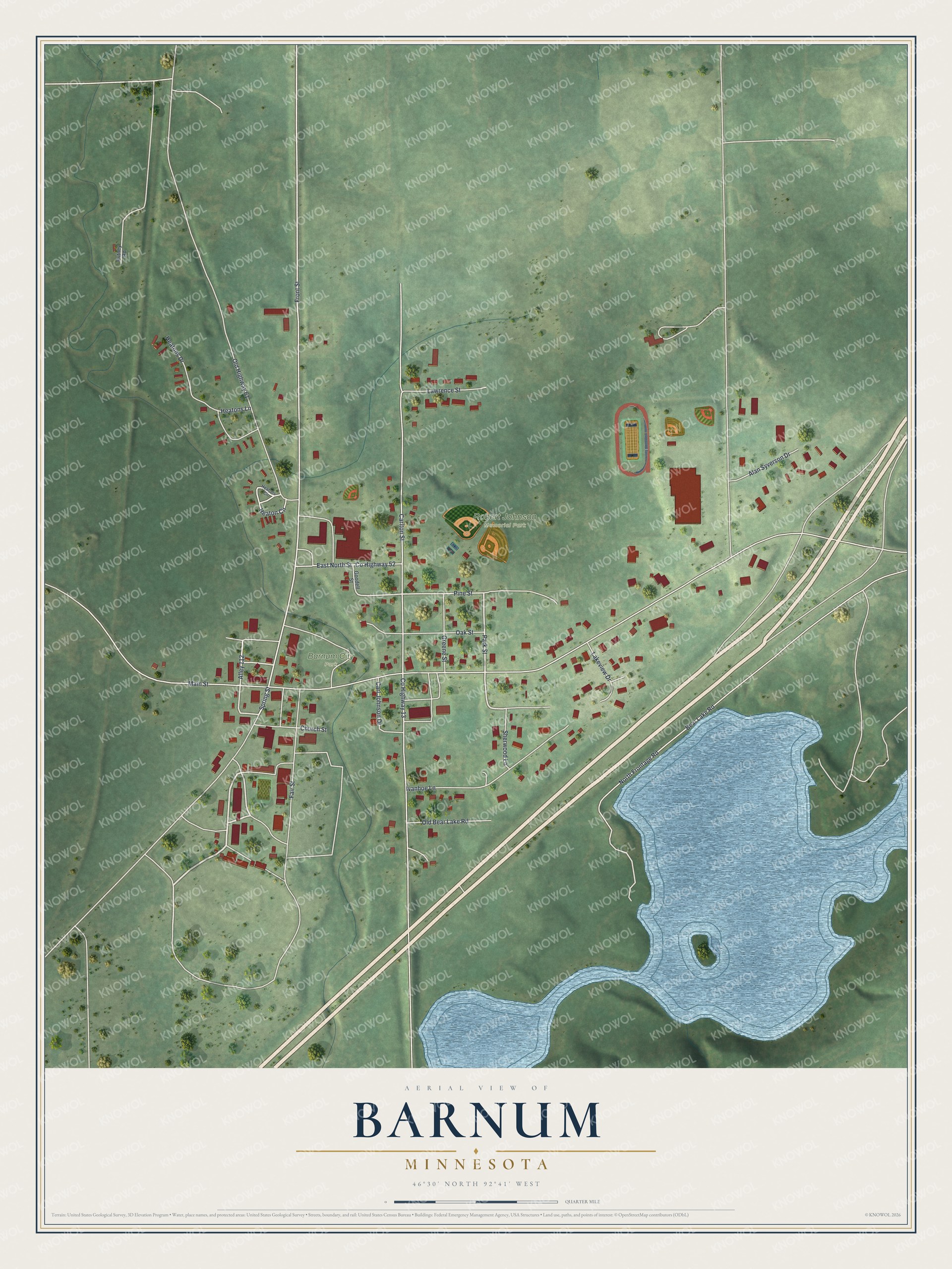 Watermarked full-map preview of Barnum, Minnesota