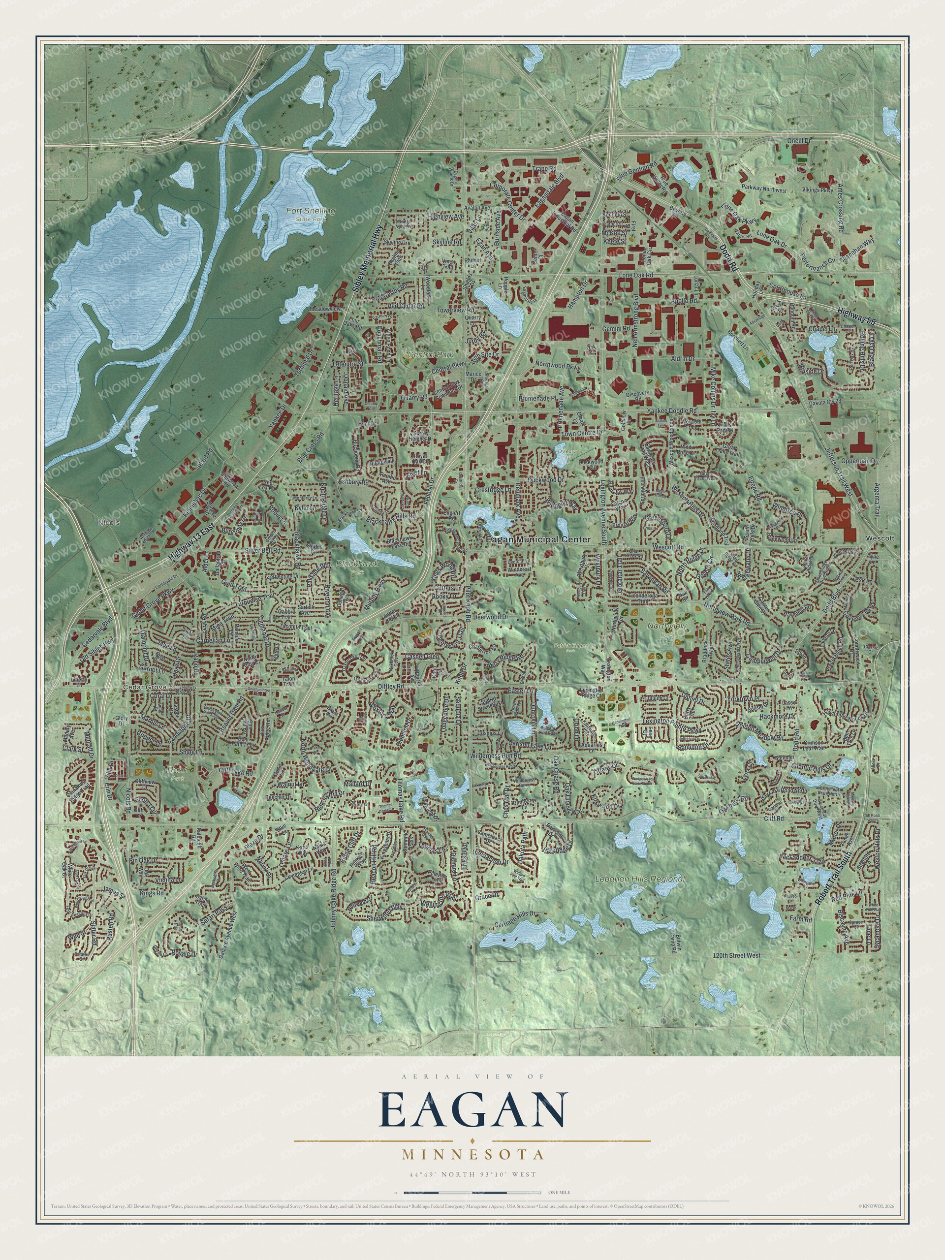 Watermarked full-map preview of Eagan, Minnesota