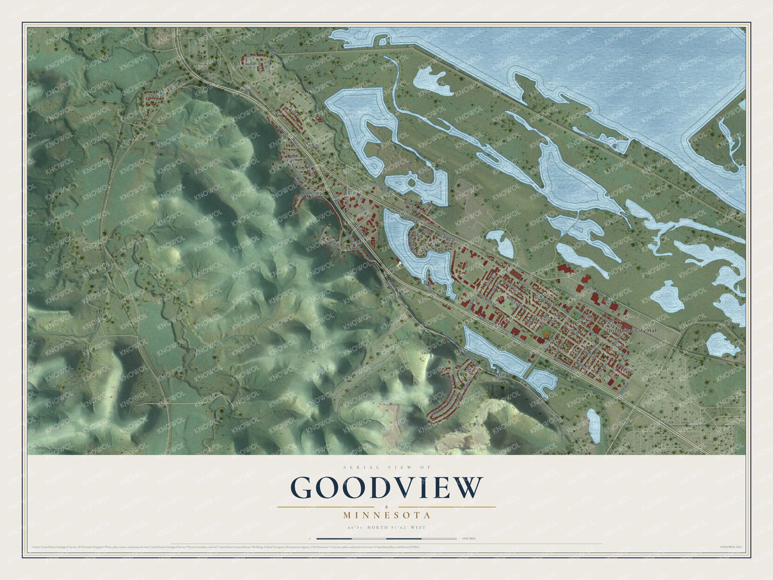 Watermarked full-map preview of Goodview, Minnesota