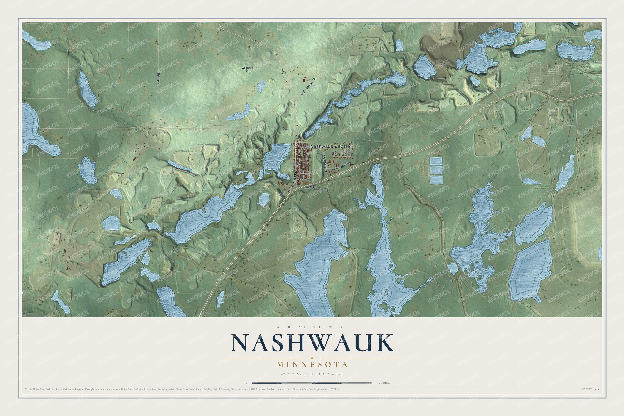 Watermarked full-map preview of Nashwauk, Minnesota
