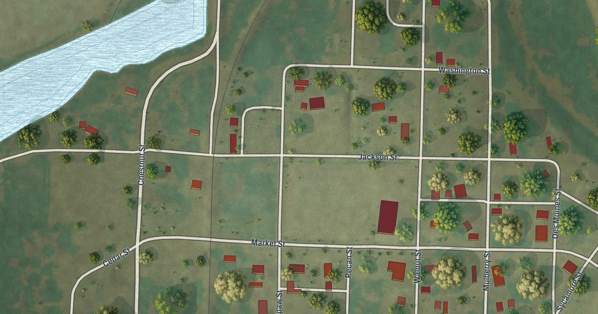 Map of Alexandria, Missouri in 2026