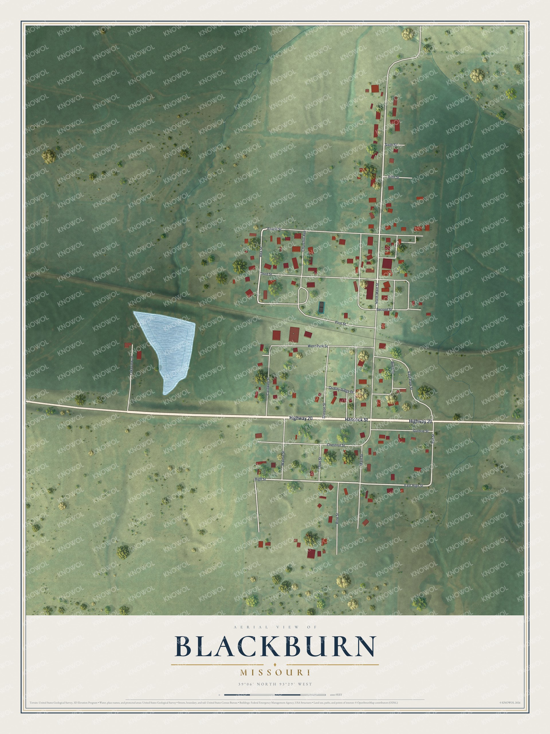 Watermarked full-map preview of Blackburn, Missouri
