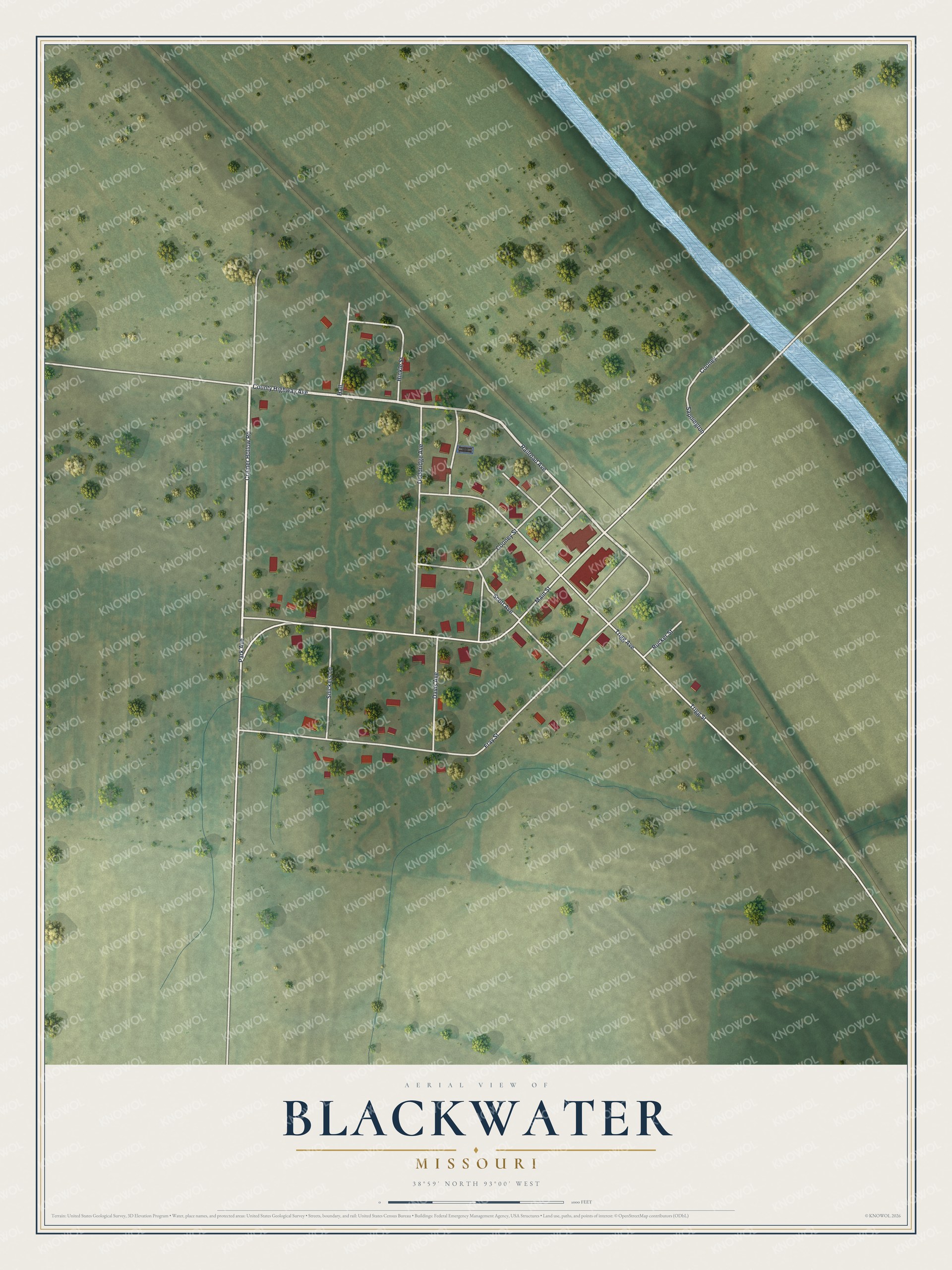 Watermarked full-map preview of Blackwater, Missouri