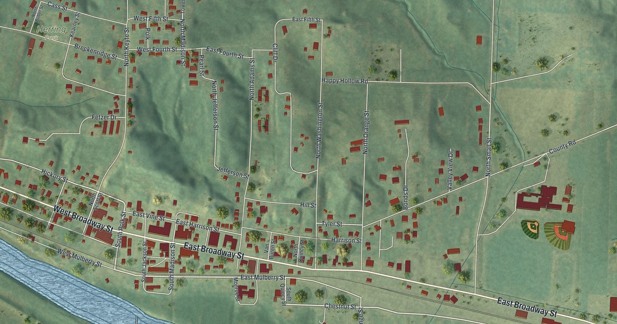 Map of Brunswick, Missouri in 2026