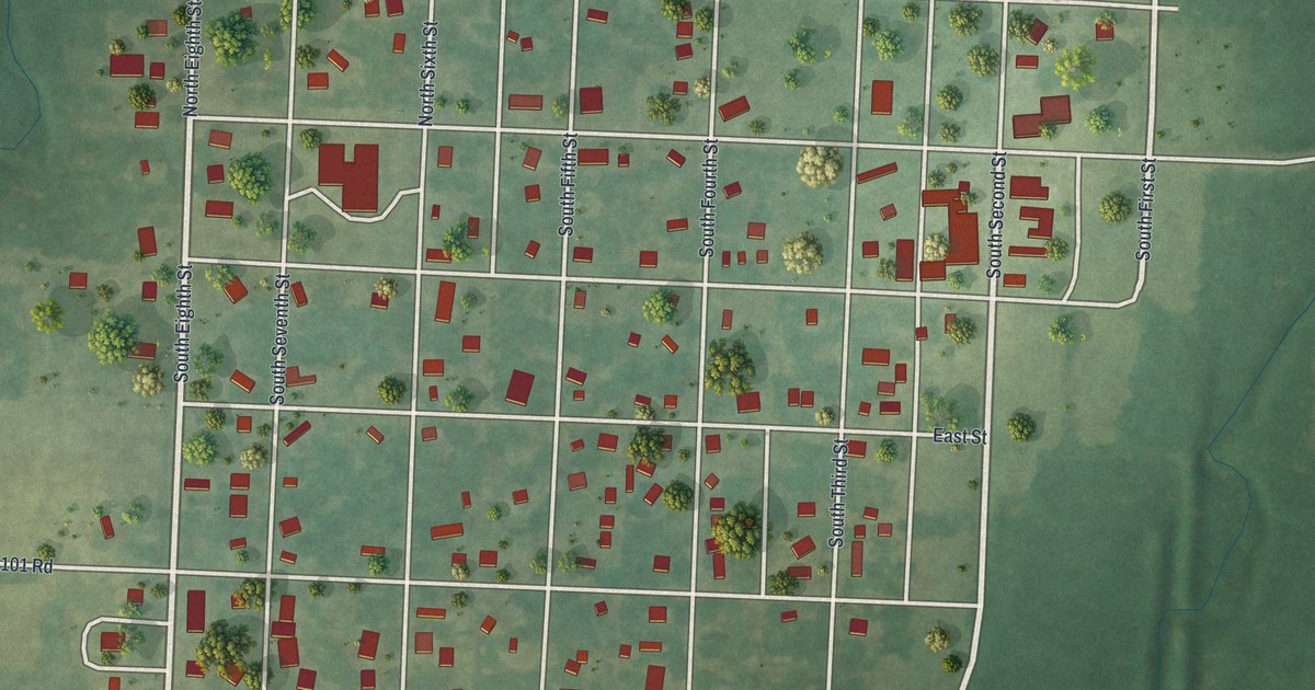 Map of Deepwater, Missouri in 2026