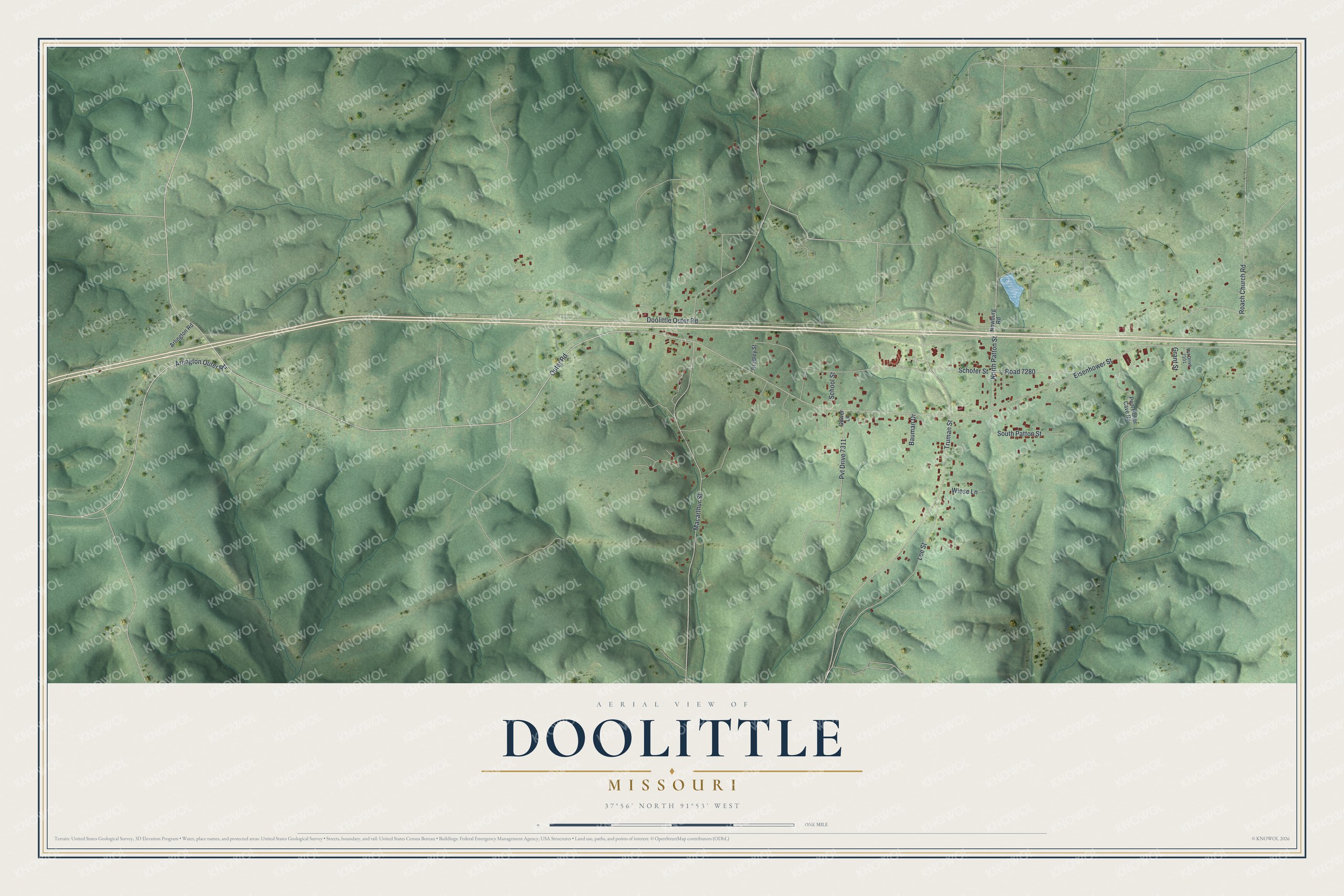 Watermarked full-map preview of Doolittle, Missouri