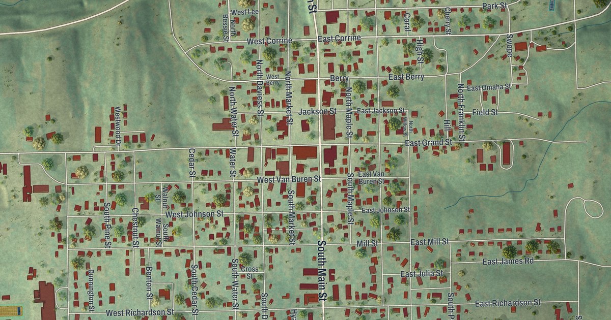 Map of Gallatin, Missouri in 2026