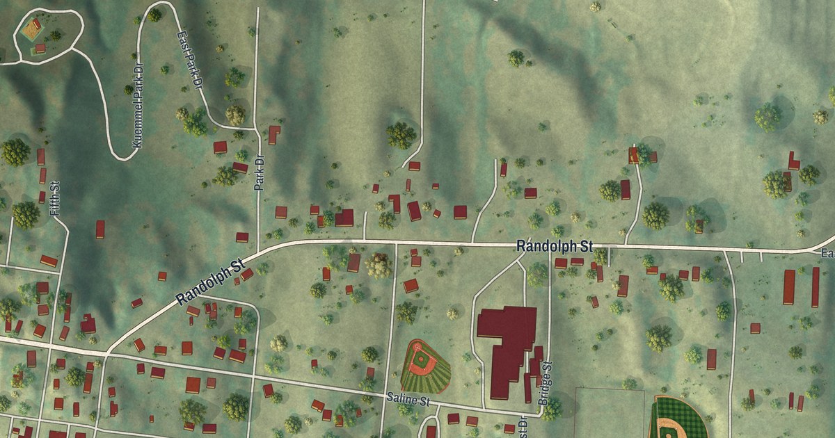 Map of Glasgow, Missouri in 2026