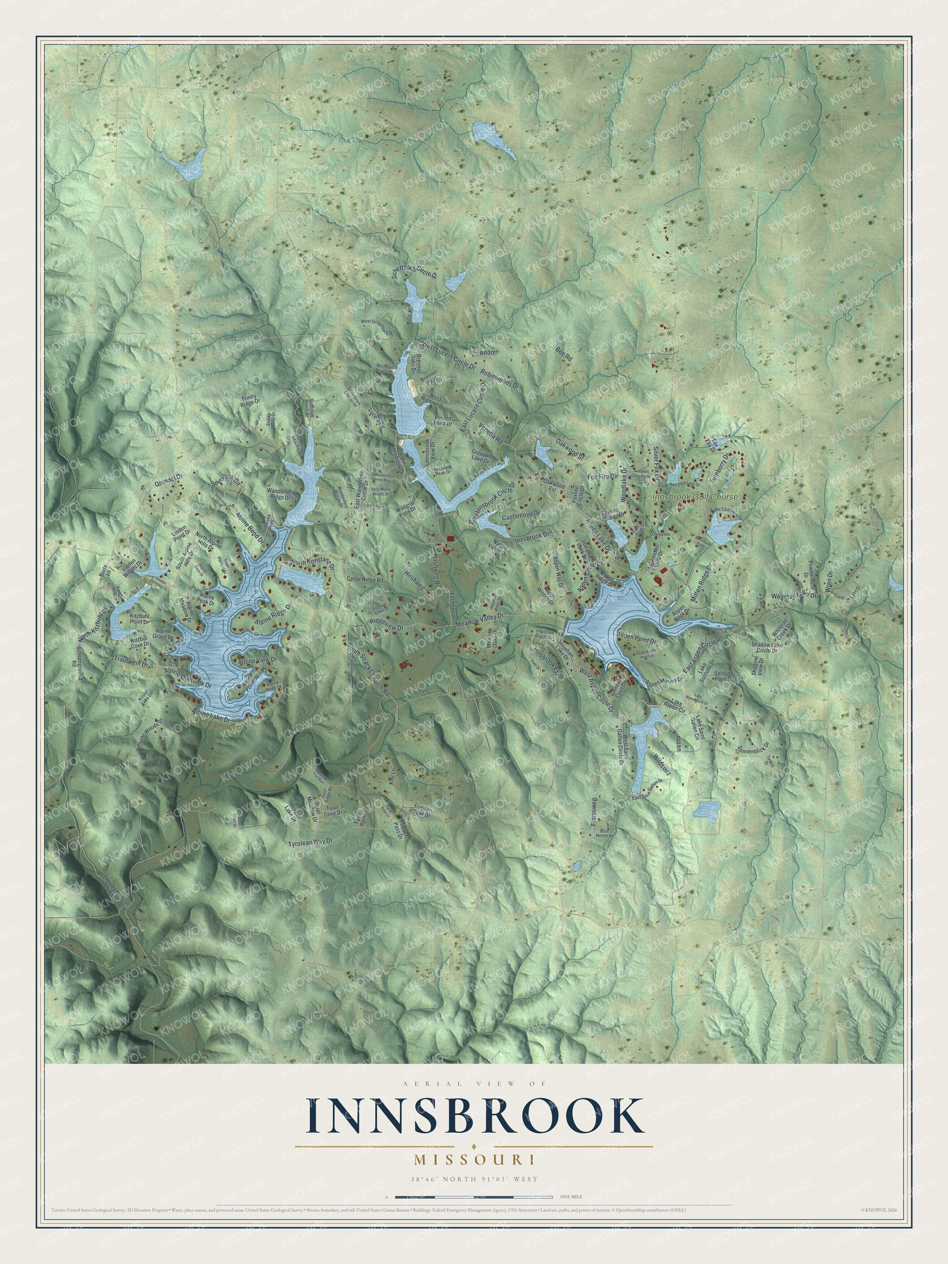 Watermarked full-map preview of Innsbrook, Missouri