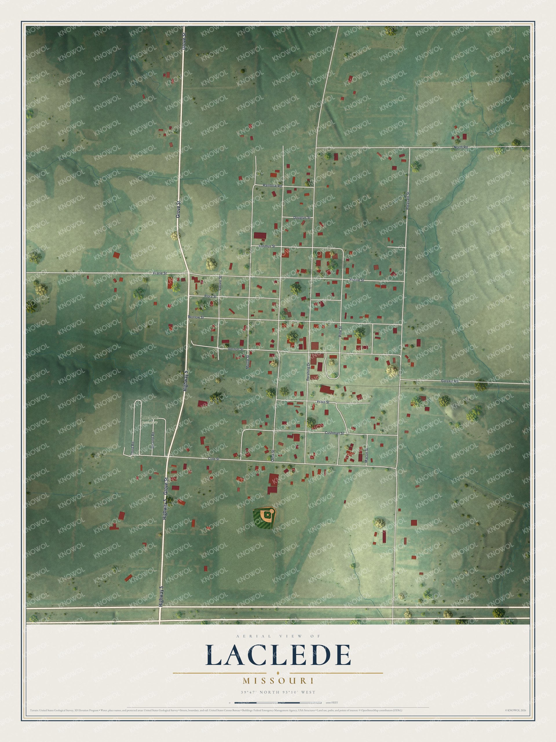 Watermarked full-map preview of Laclede, Missouri