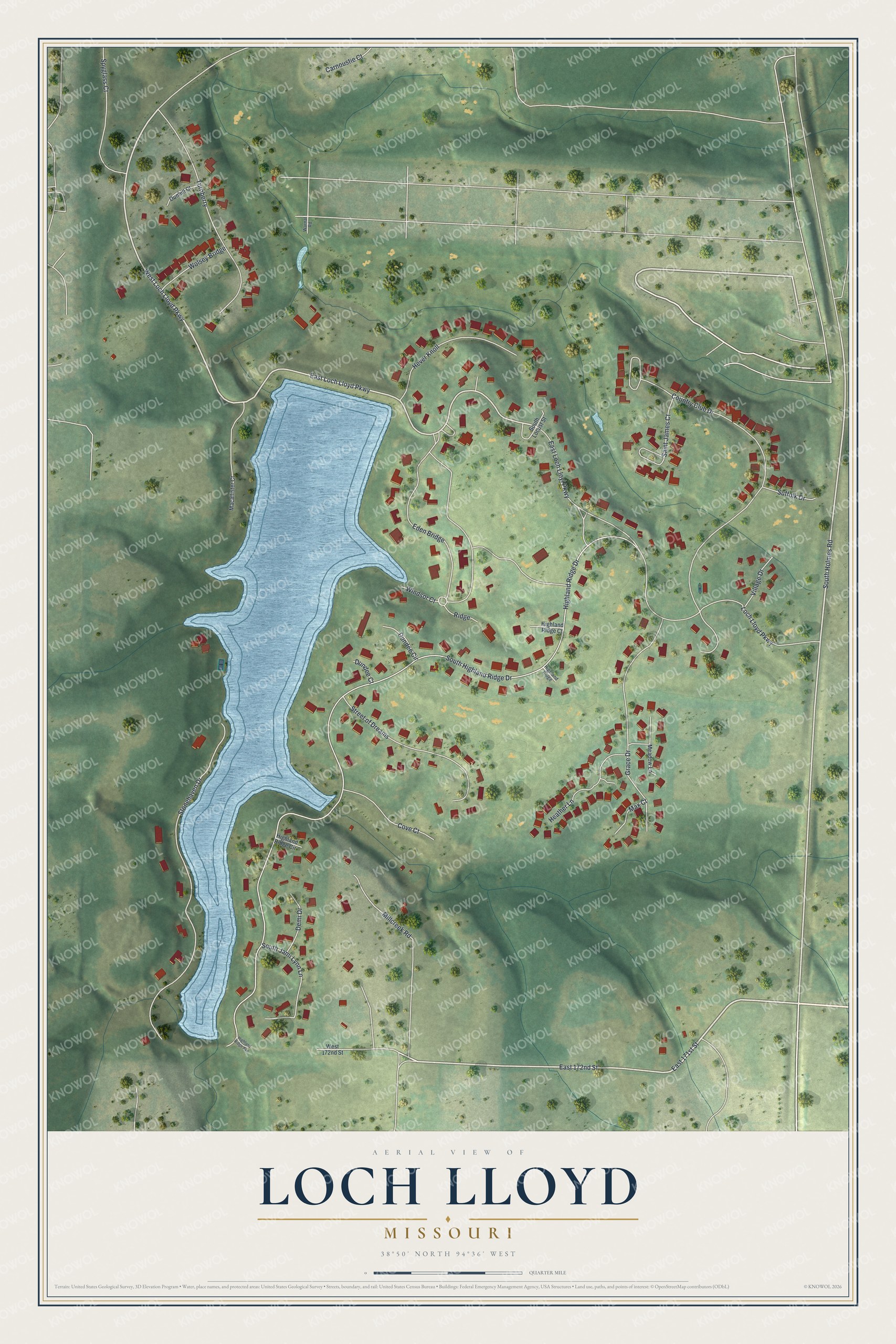 Watermarked full-map preview of Loch Lloyd, Missouri