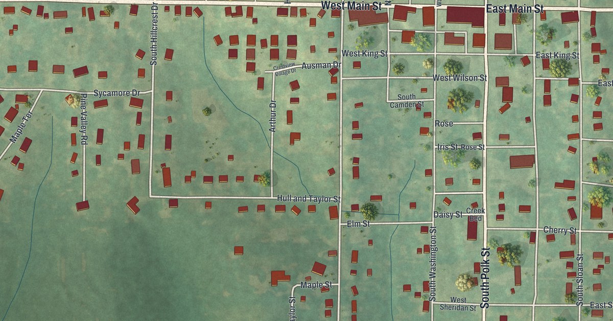 Map of Maysville, Missouri in 2026