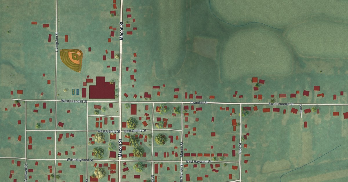Map of Meadville, Missouri in 2026