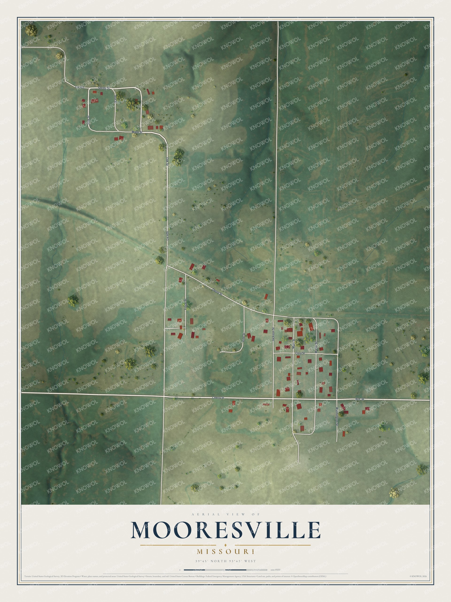 Watermarked full-map preview of Mooresville, Missouri