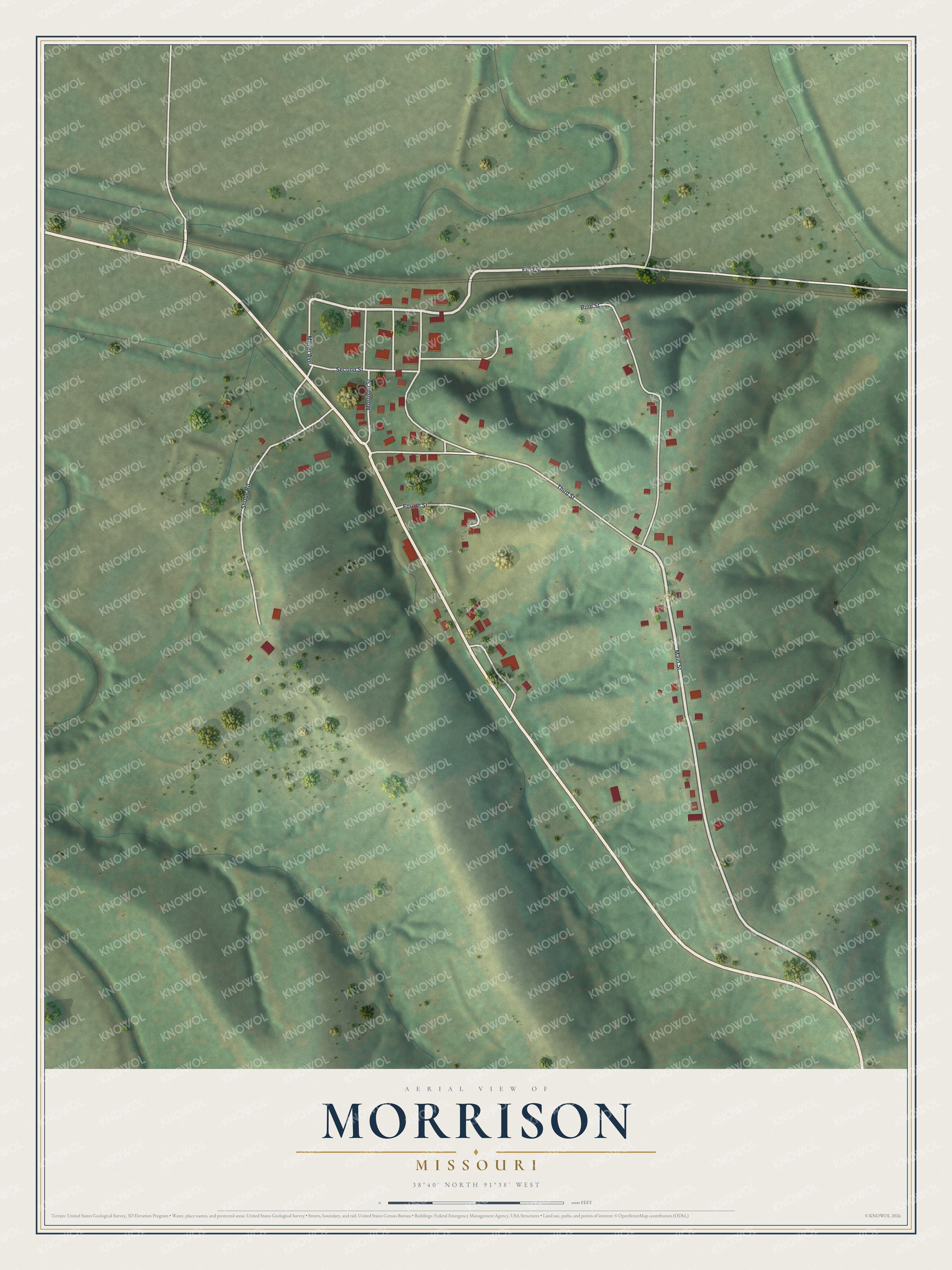 Watermarked full-map preview of Morrison, Missouri