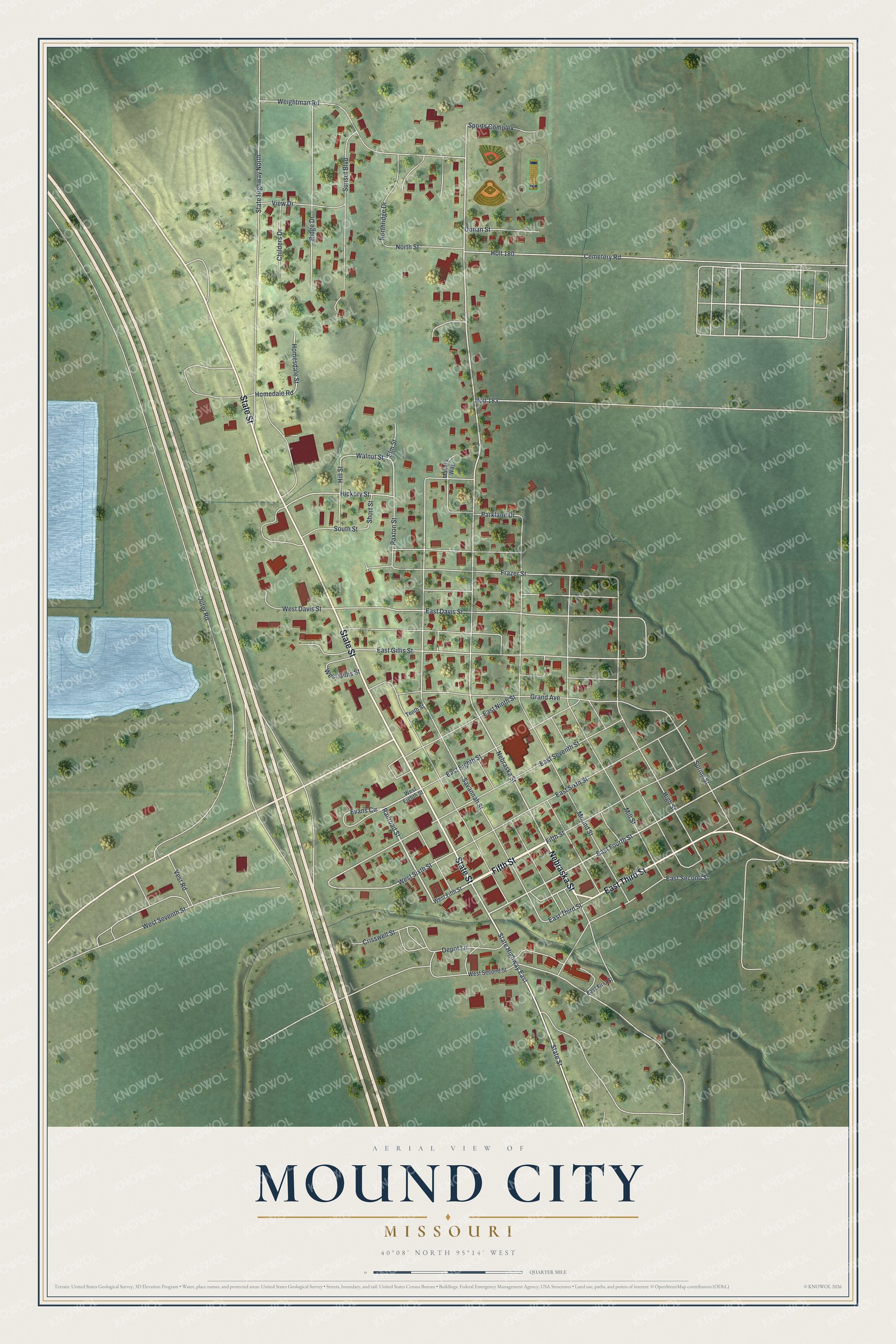 Watermarked full-map preview of Mound City, Missouri
