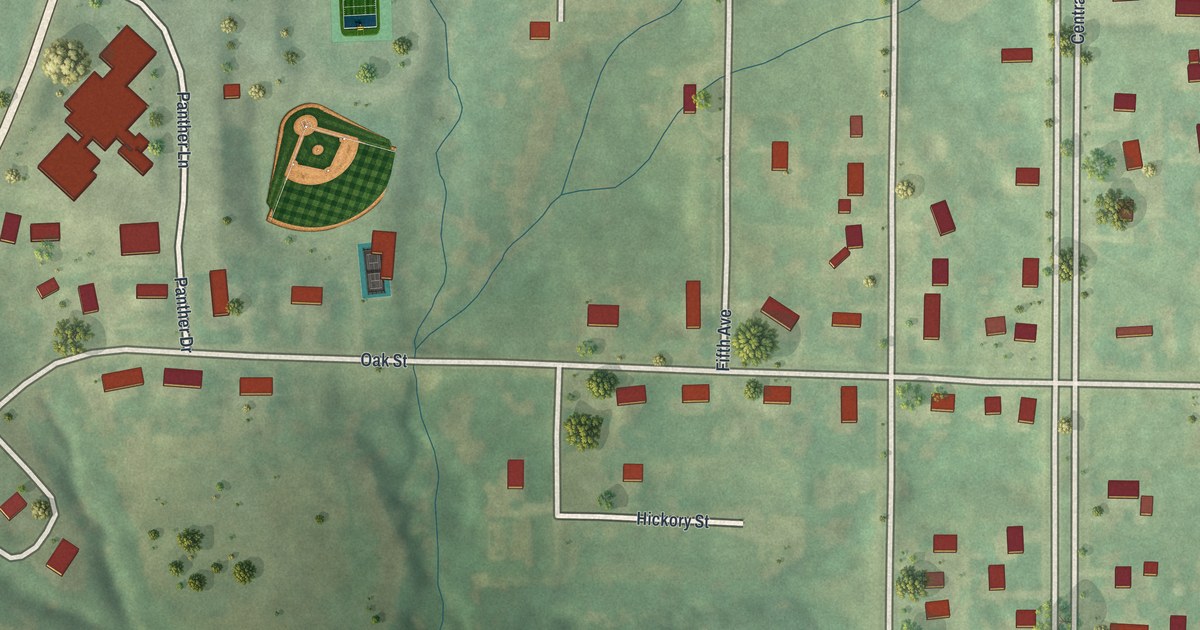 Map of Pattonsburg, Missouri in 2026