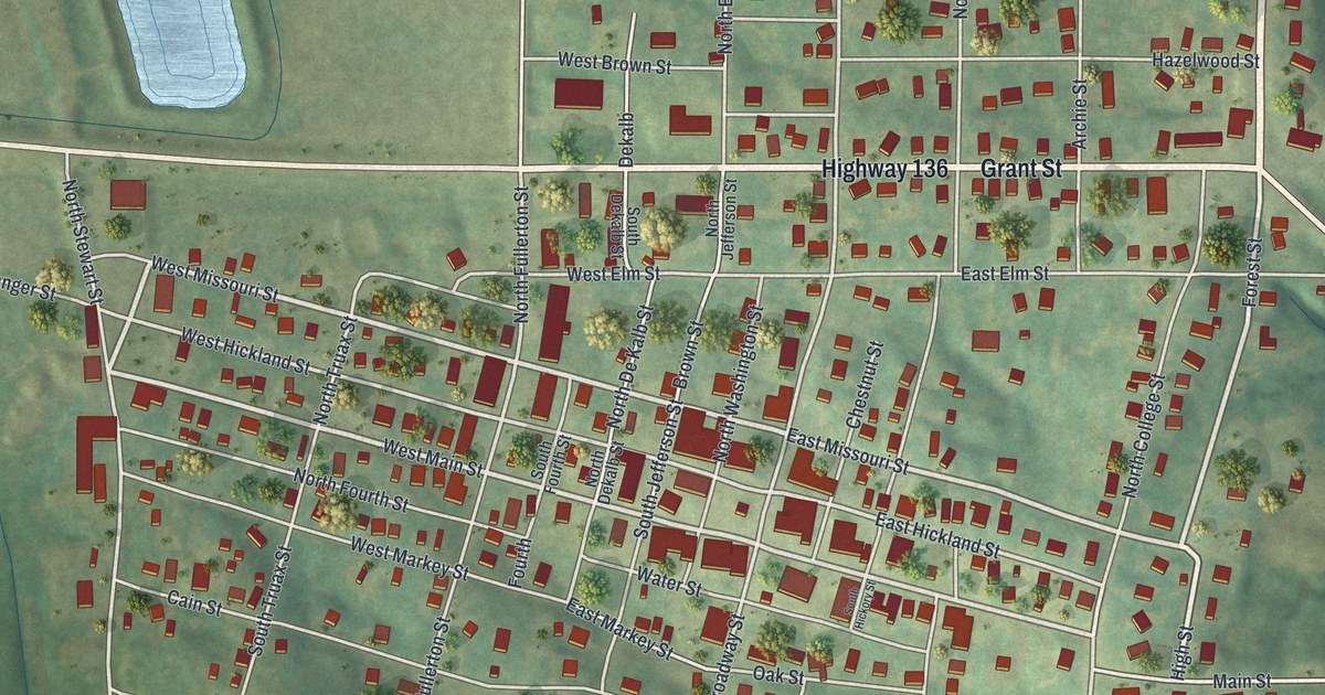 Map of Princeton, Missouri in 2026