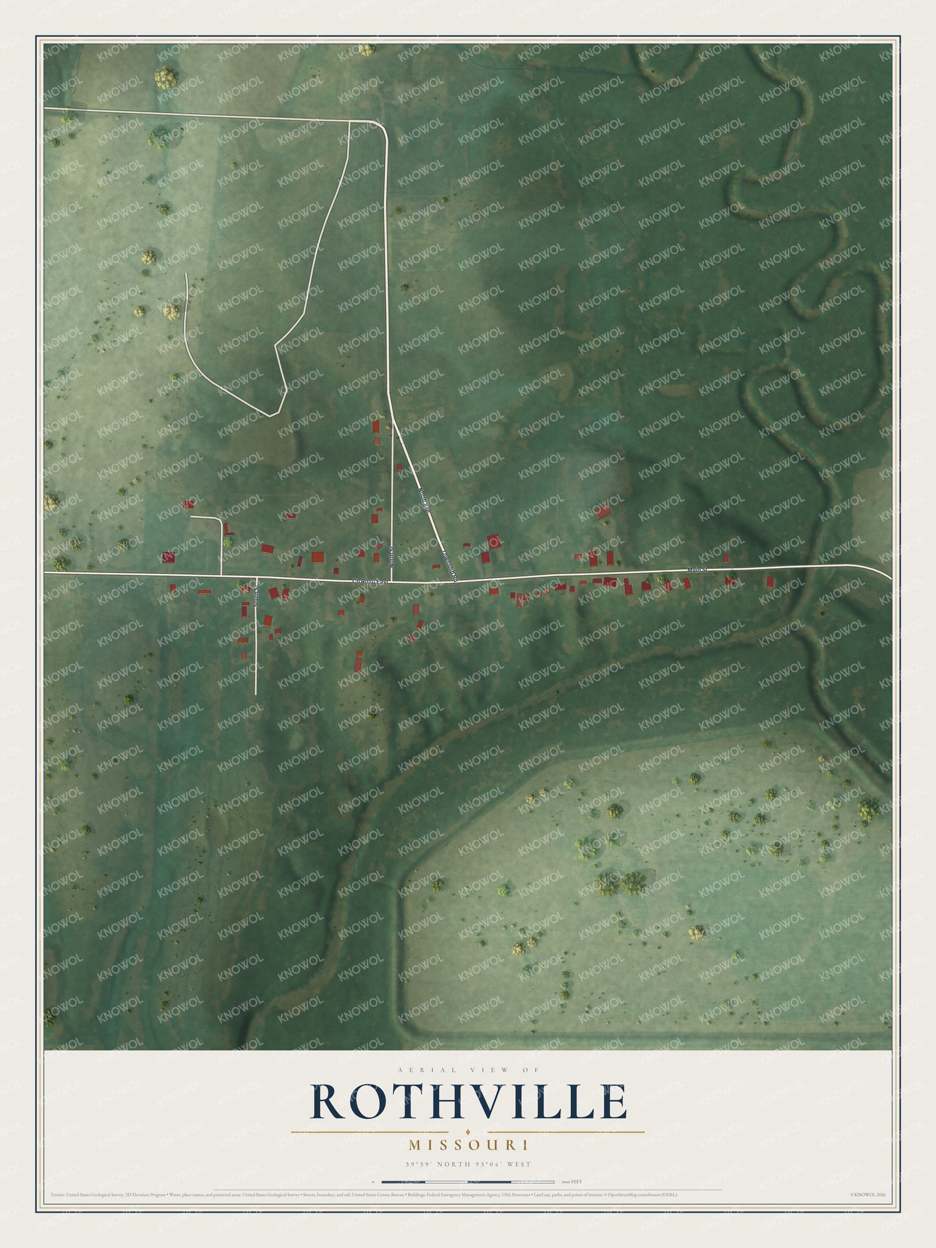 Watermarked full-map preview of Rothville, Missouri