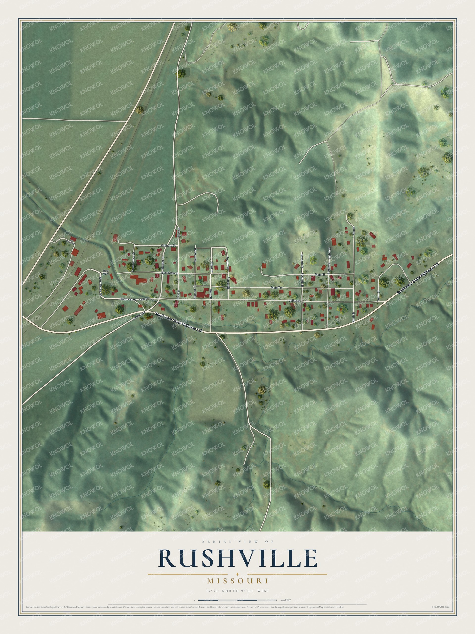 Watermarked full-map preview of Rushville, Missouri