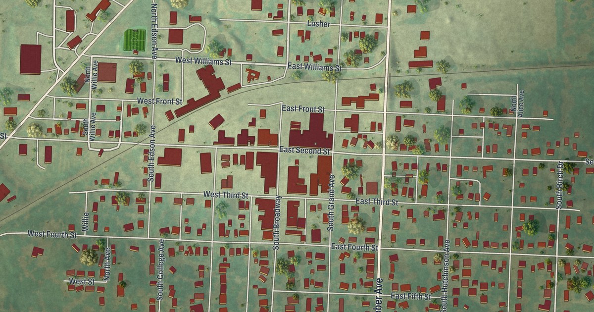 Map of Salisbury, Missouri in 2026