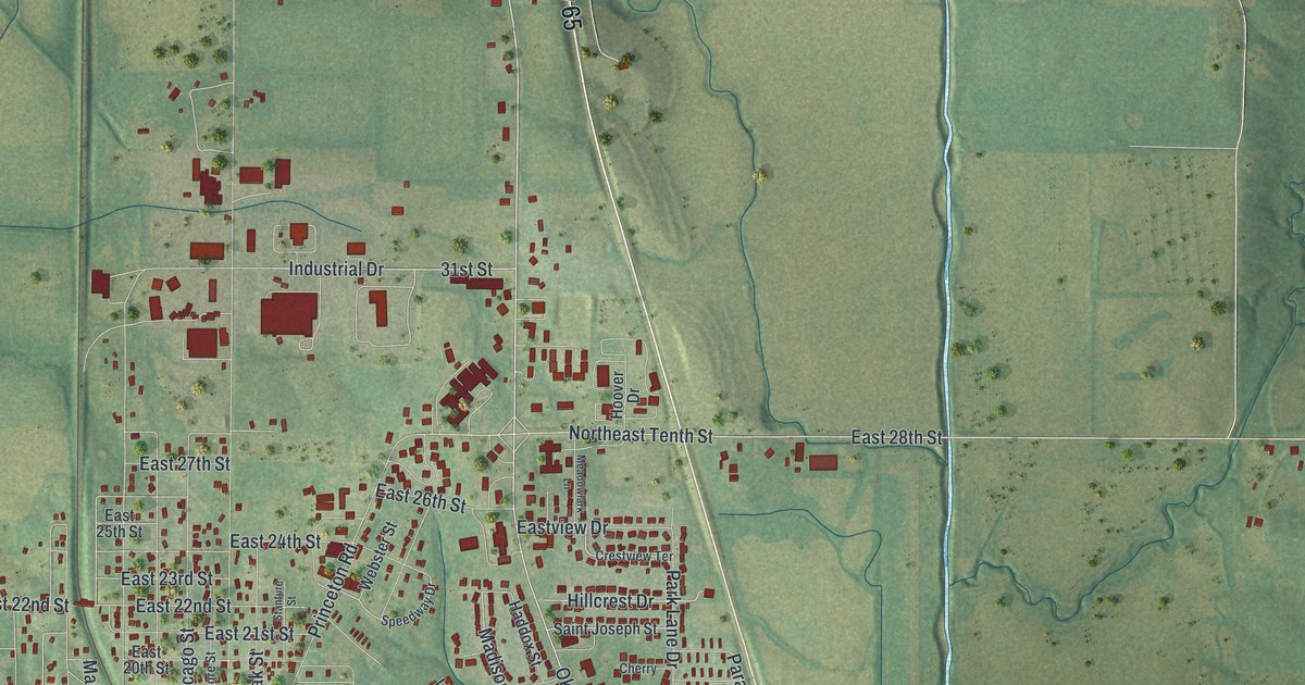 Map of Trenton, Missouri in 2026
