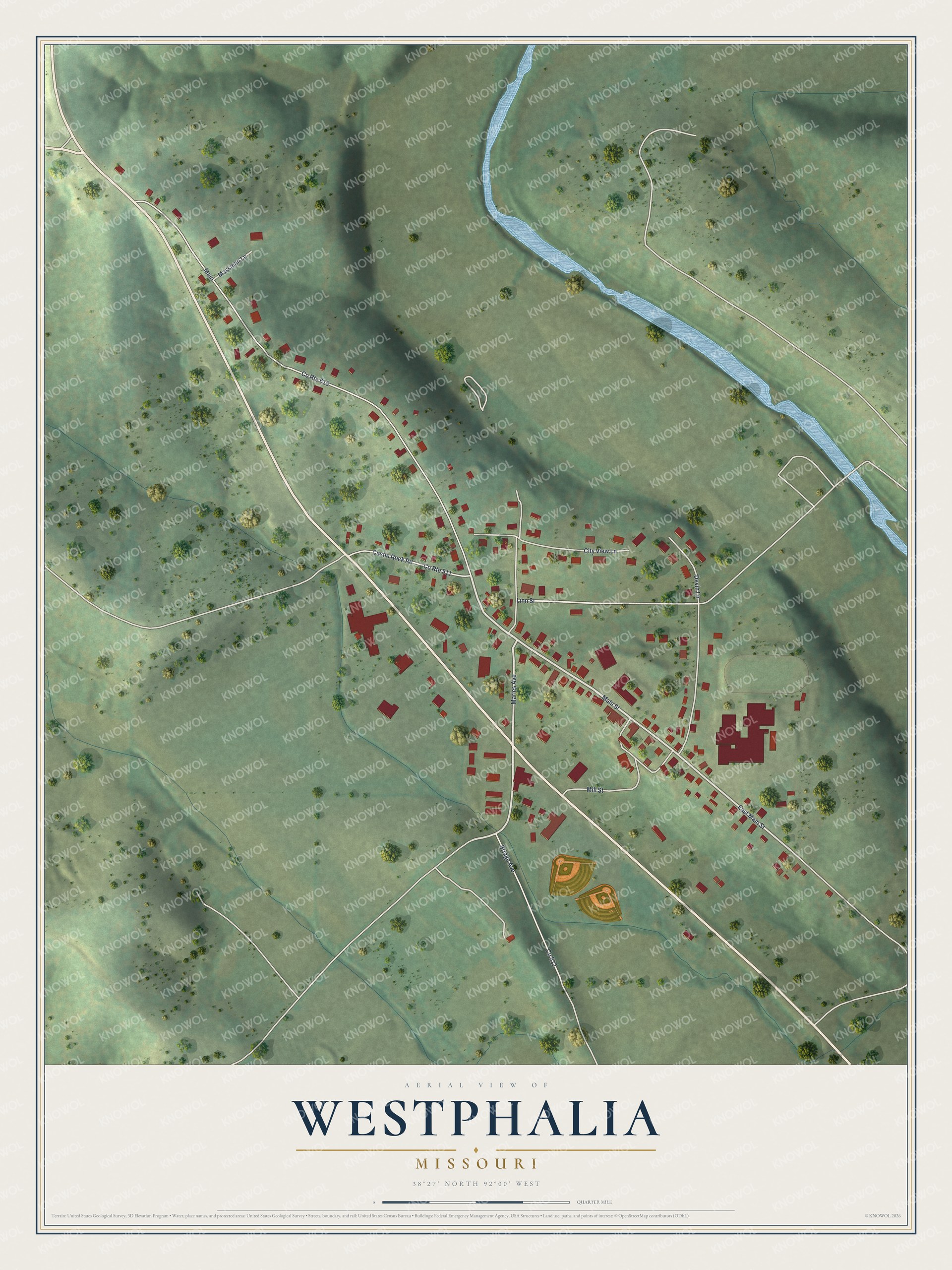 Watermarked full-map preview of Westphalia, Missouri