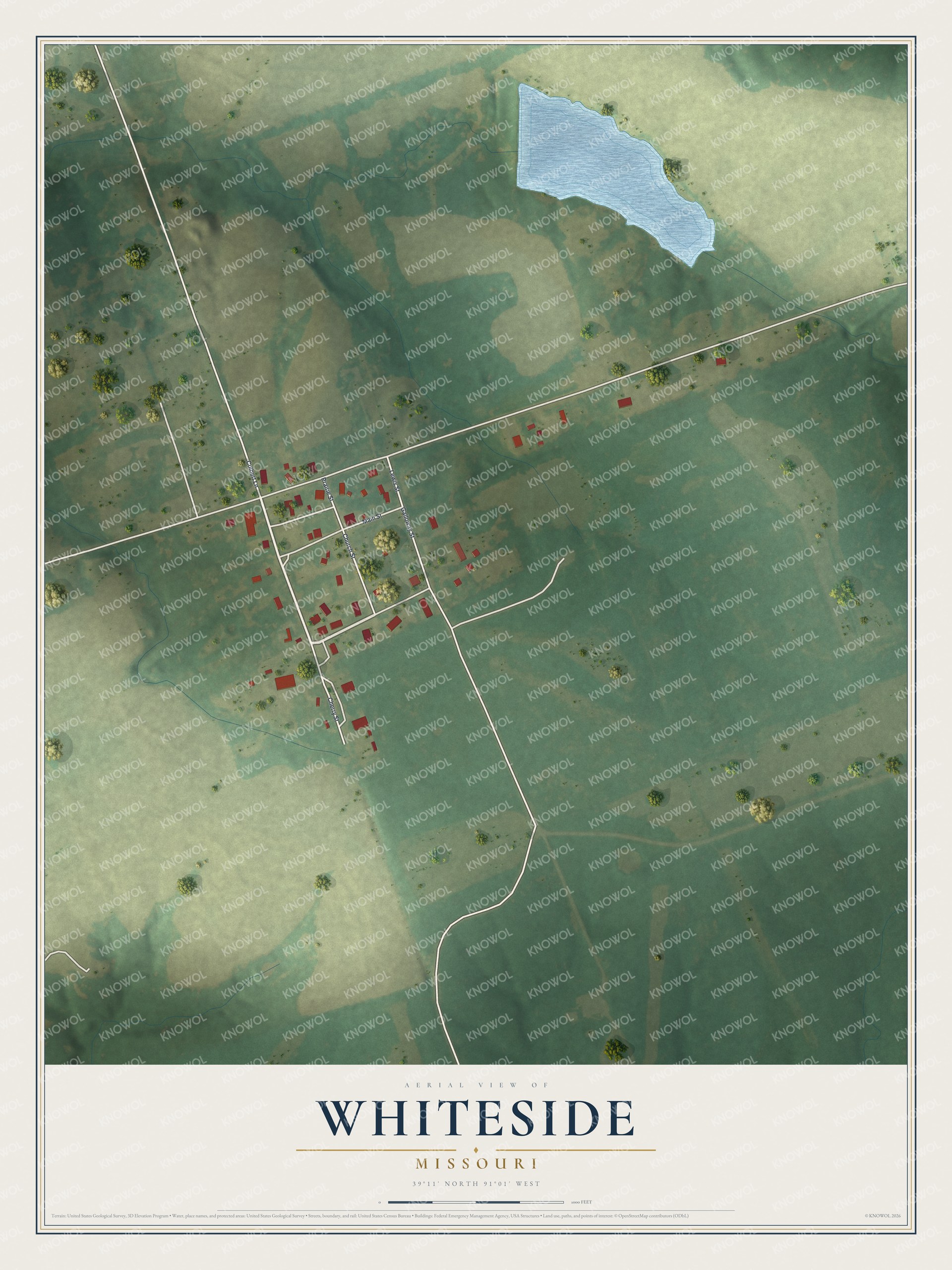 Watermarked full-map preview of Whiteside, Missouri