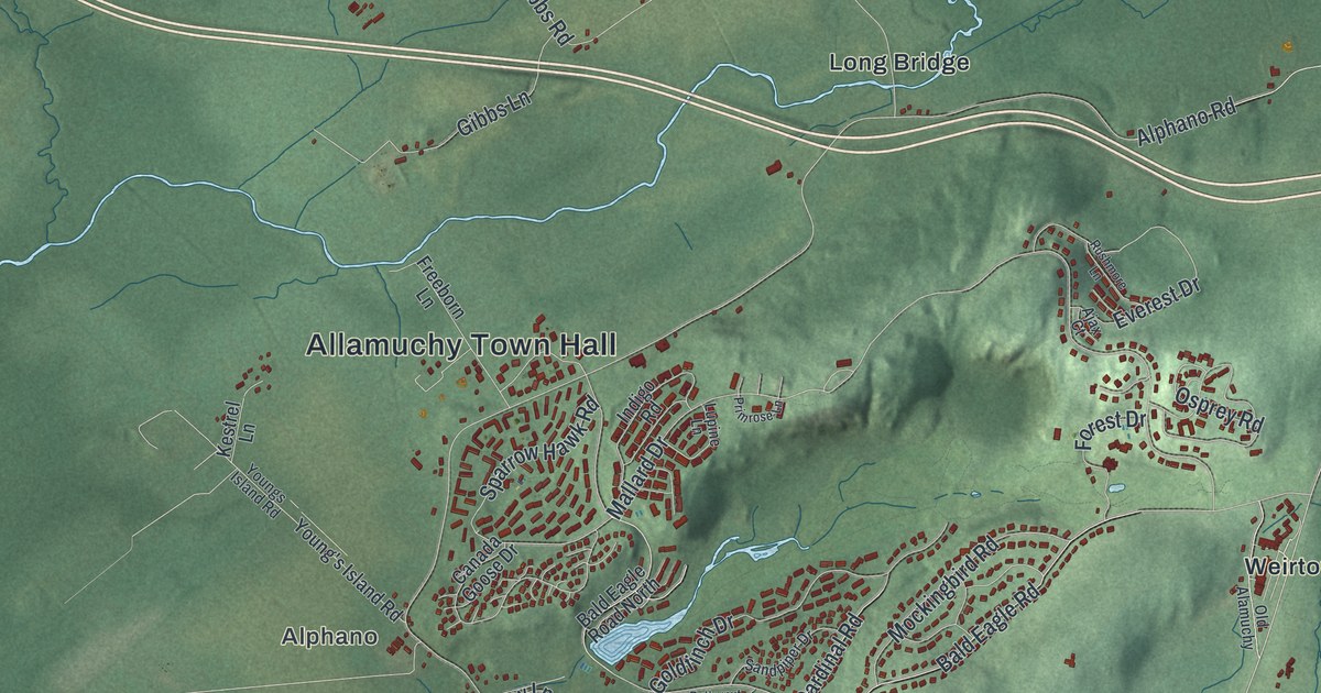 Map of Allamuchy, New Jersey