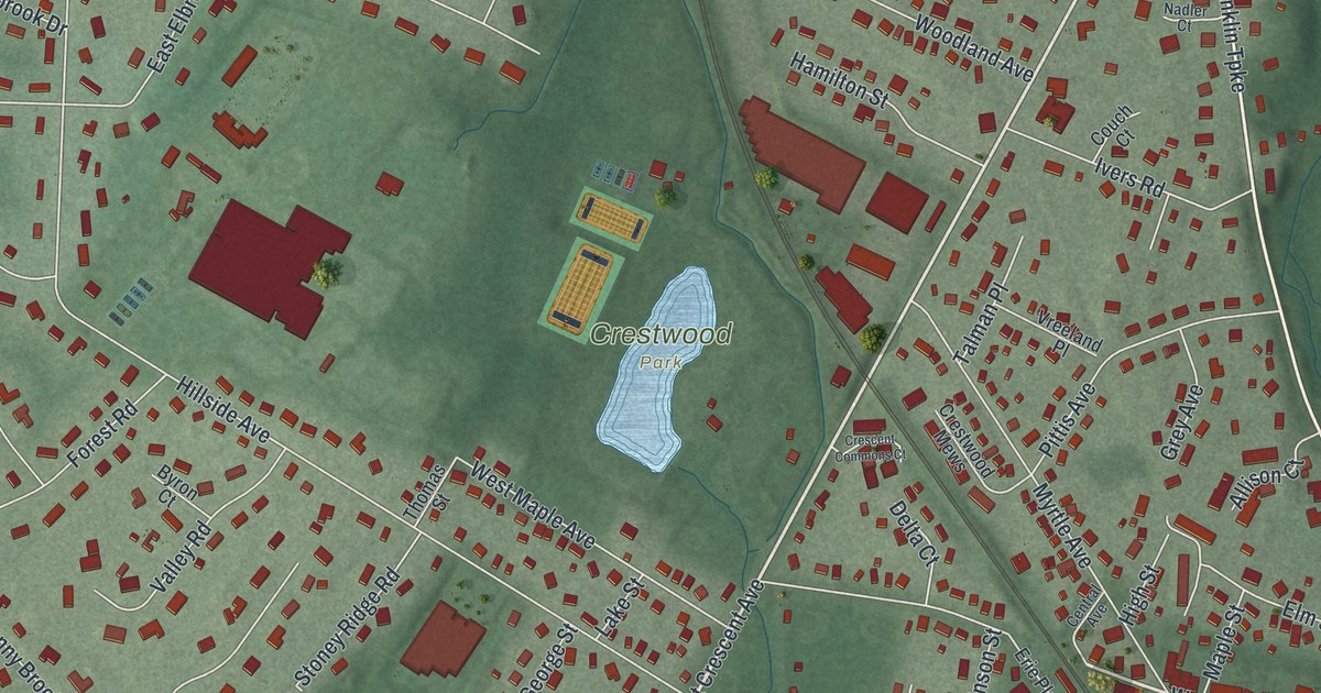 Map of Allendale, New Jersey
