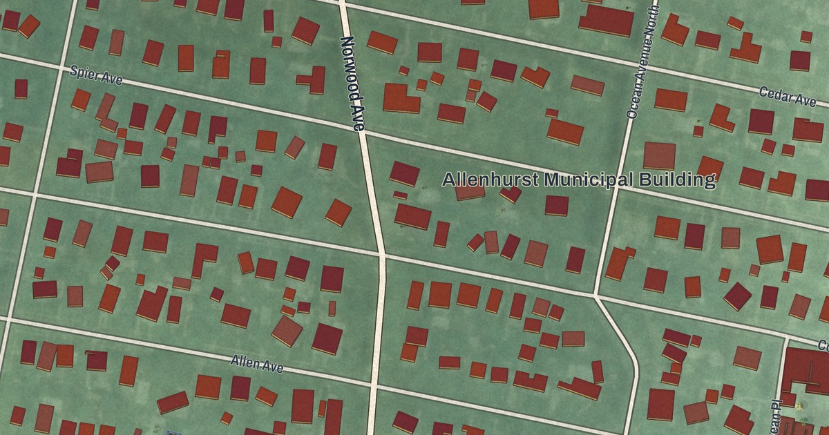 Map of Allenhurst, New Jersey