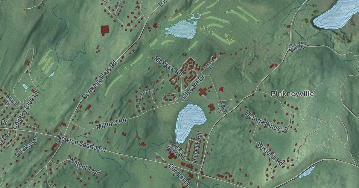 Map of Andover, Sussex County, New Jersey