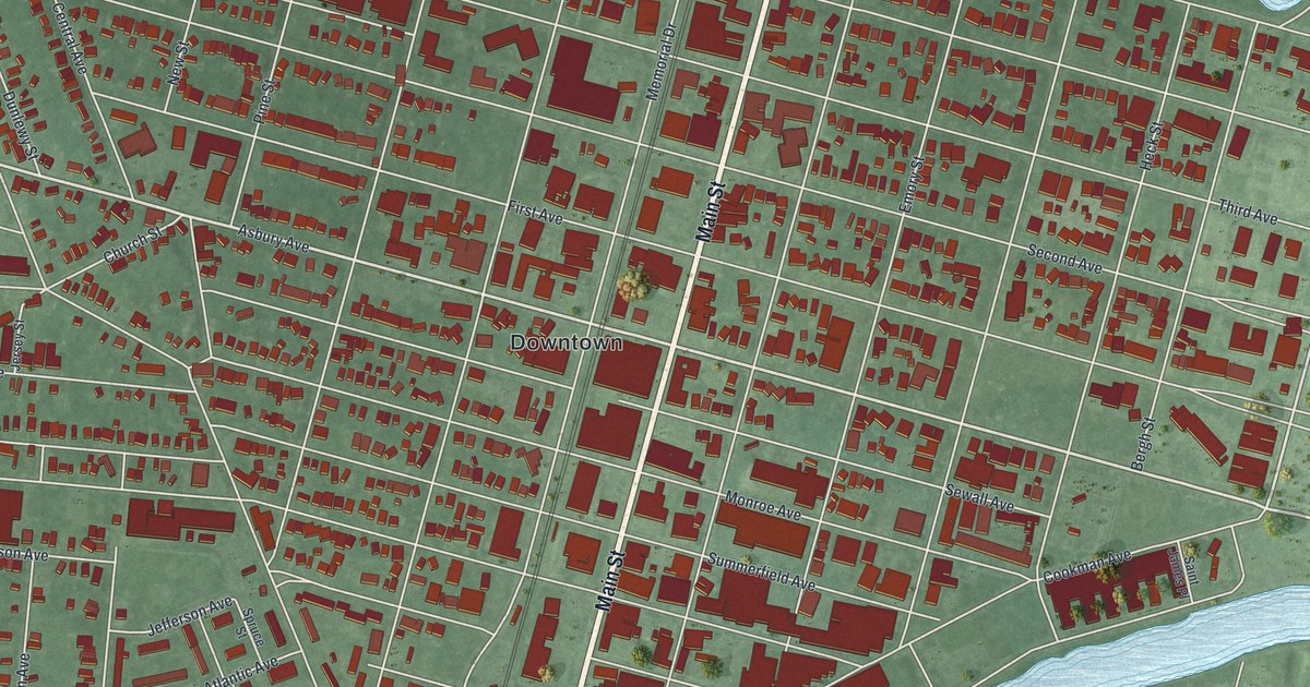 Map of Asbury Park, New Jersey
