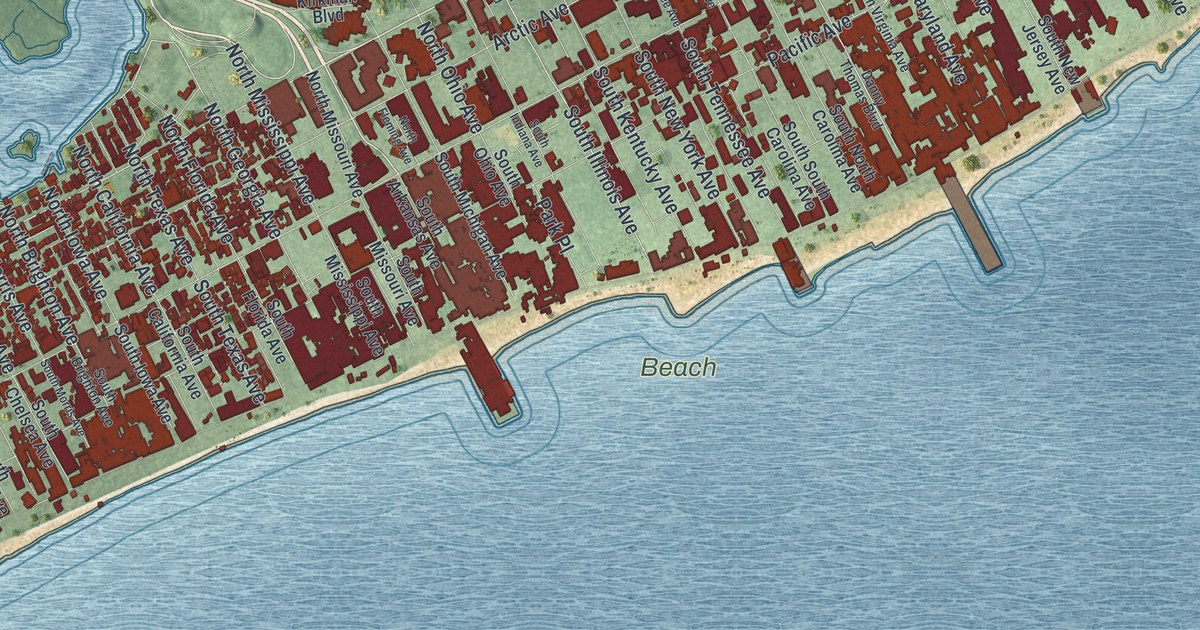 Map of Atlantic City, New Jersey