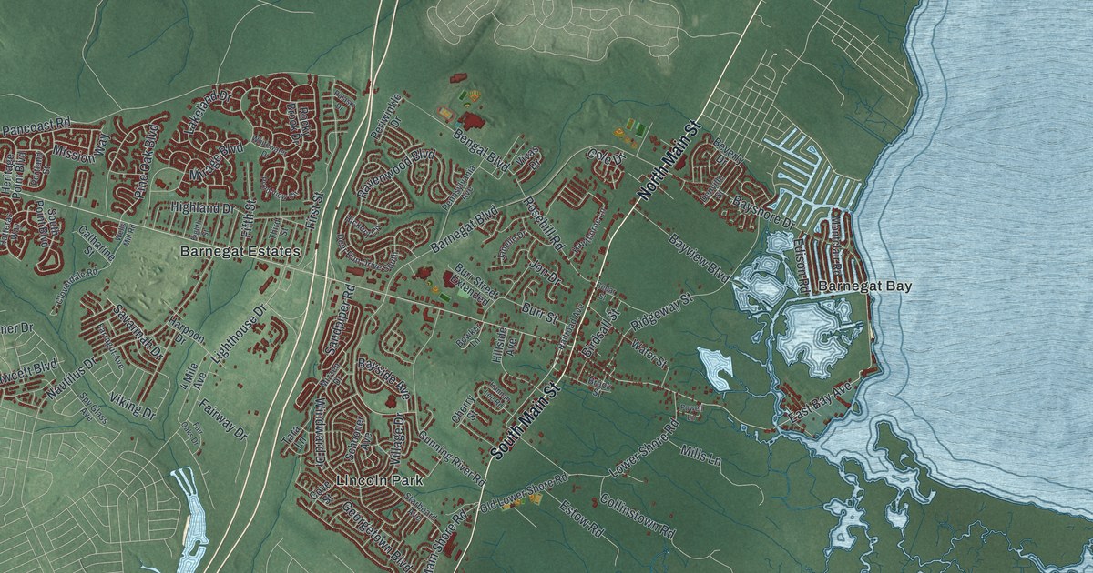 Map of Barnegat, New Jersey