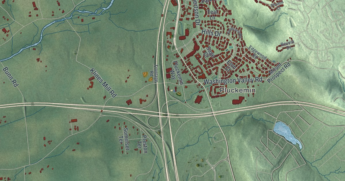 Map of Bedminster, New Jersey