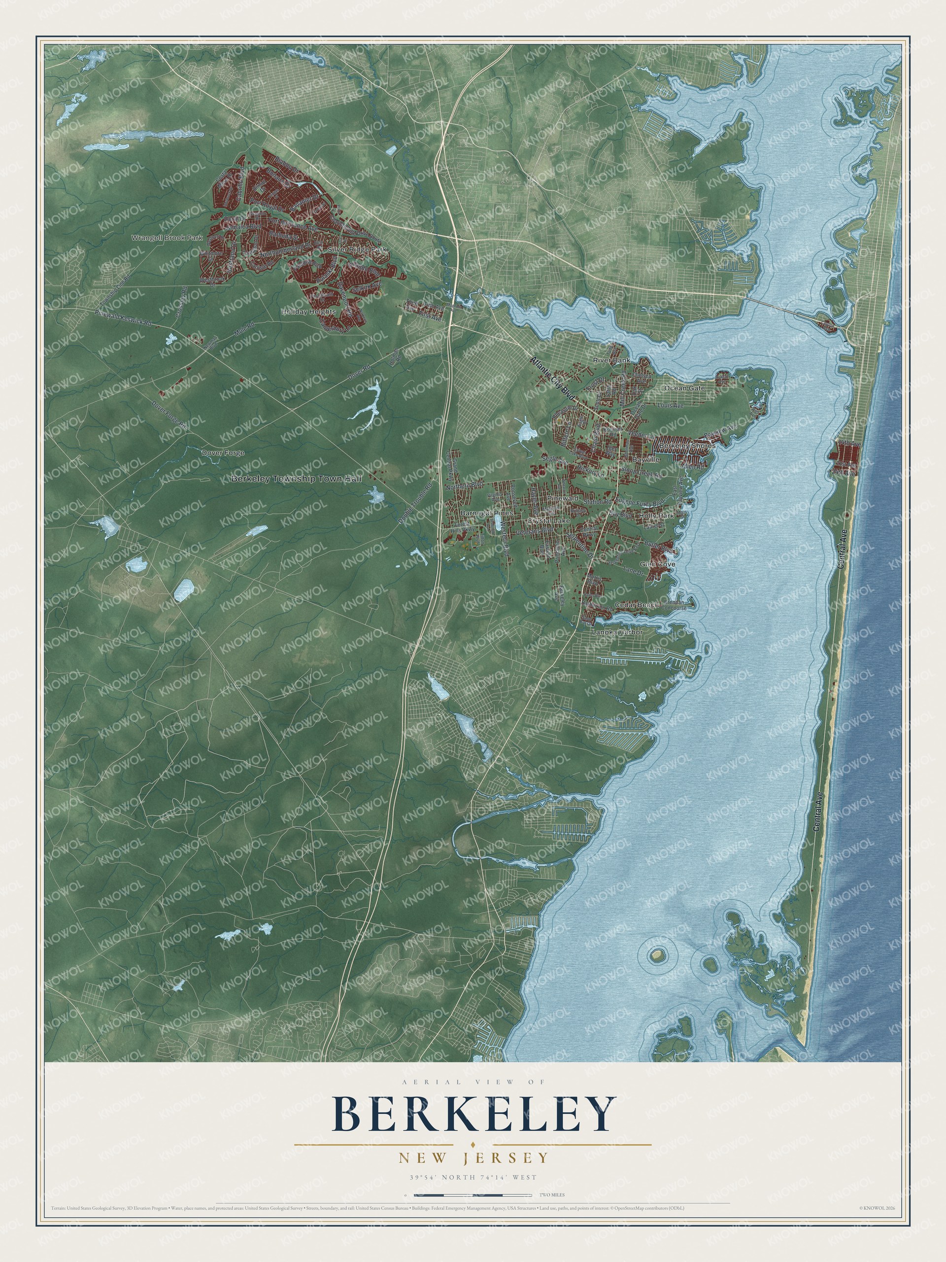 Watermarked full-map preview of Berkeley, New Jersey