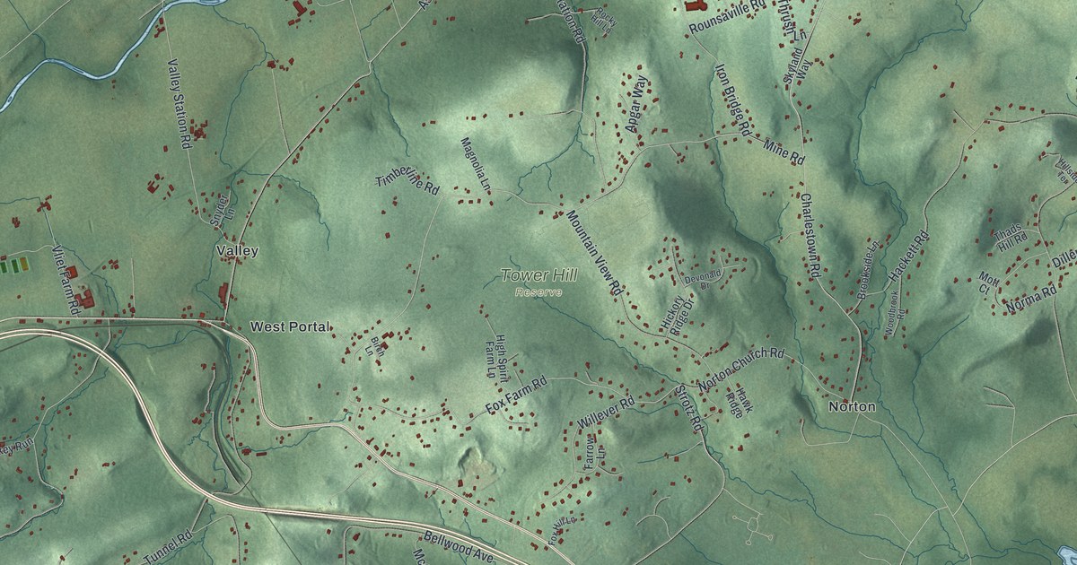 Map of Bethlehem, New Jersey