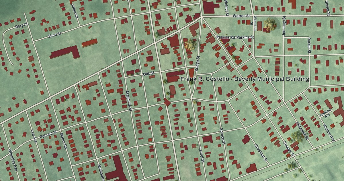 Map of Beverly, New Jersey
