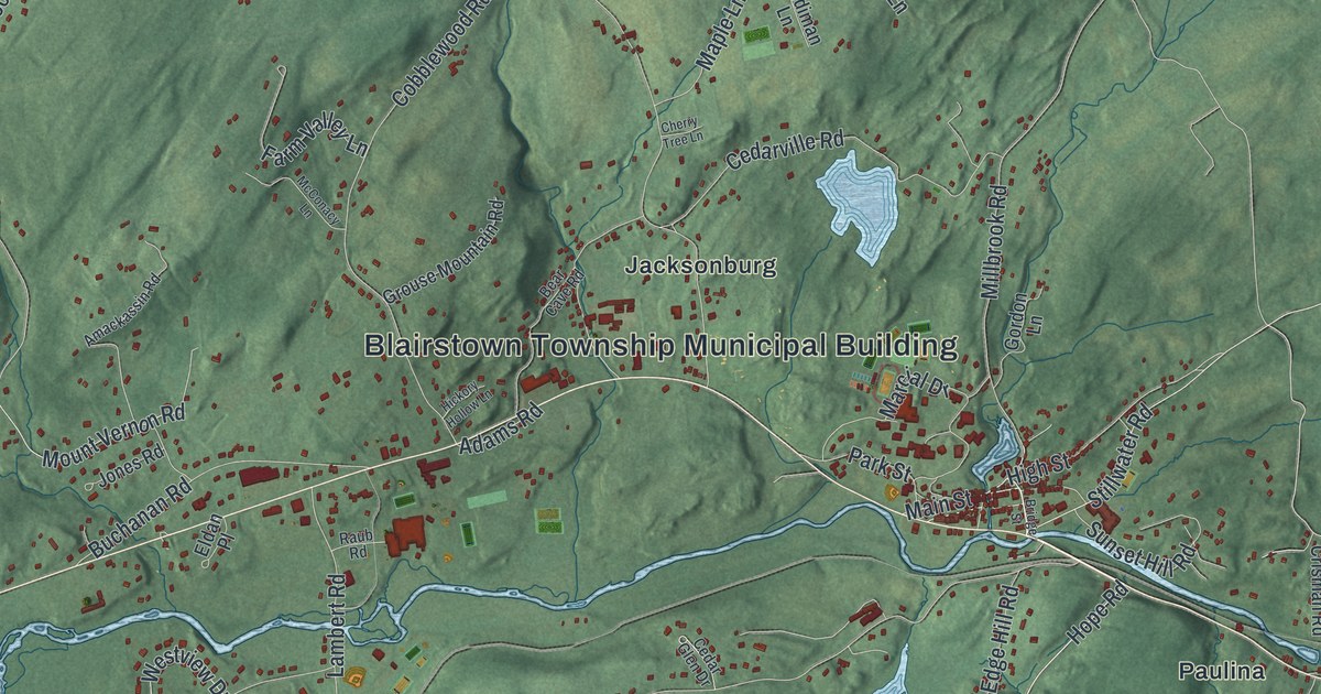 Map of Blairstown, New Jersey