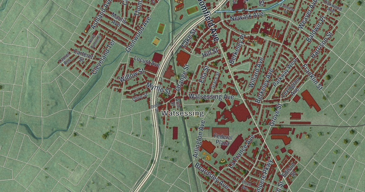 Map of Bloomfield, New Jersey