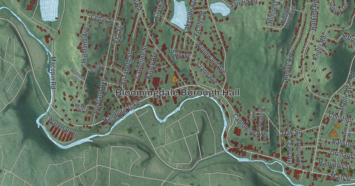 Map of Bloomingdale, New Jersey