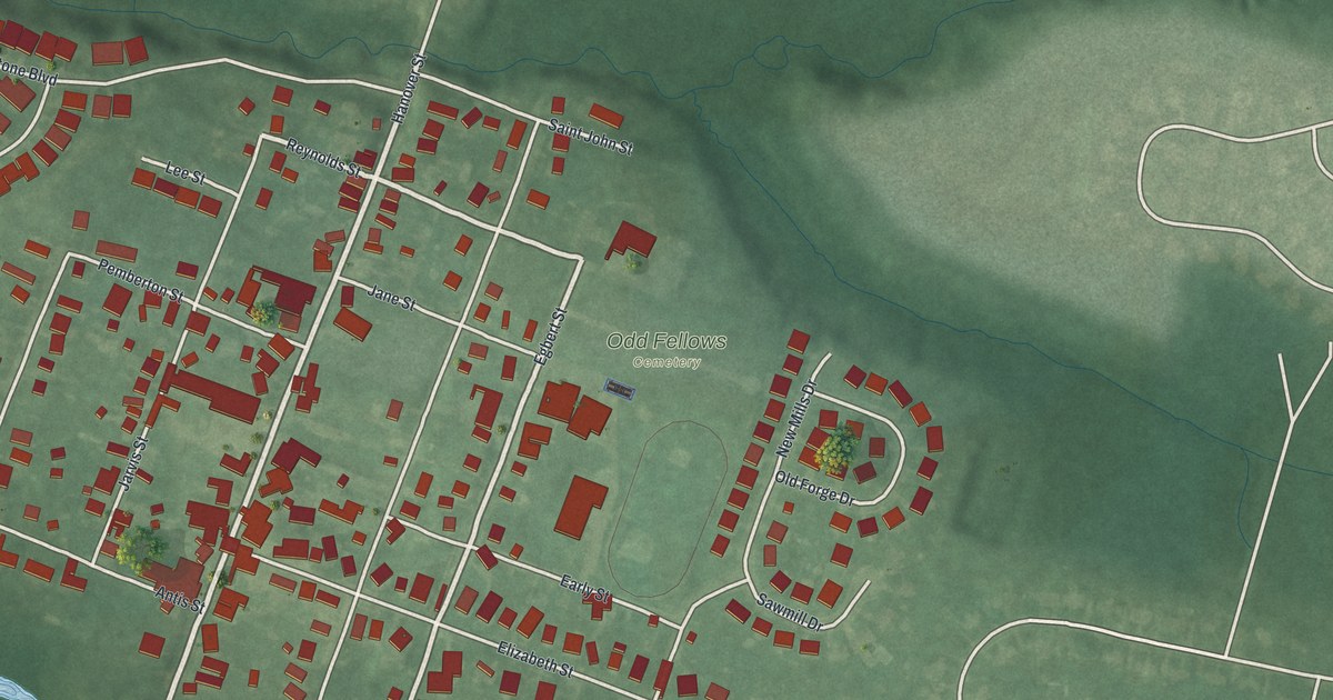 Map of the Borough of Pemberton, Burlington County, New Jersey