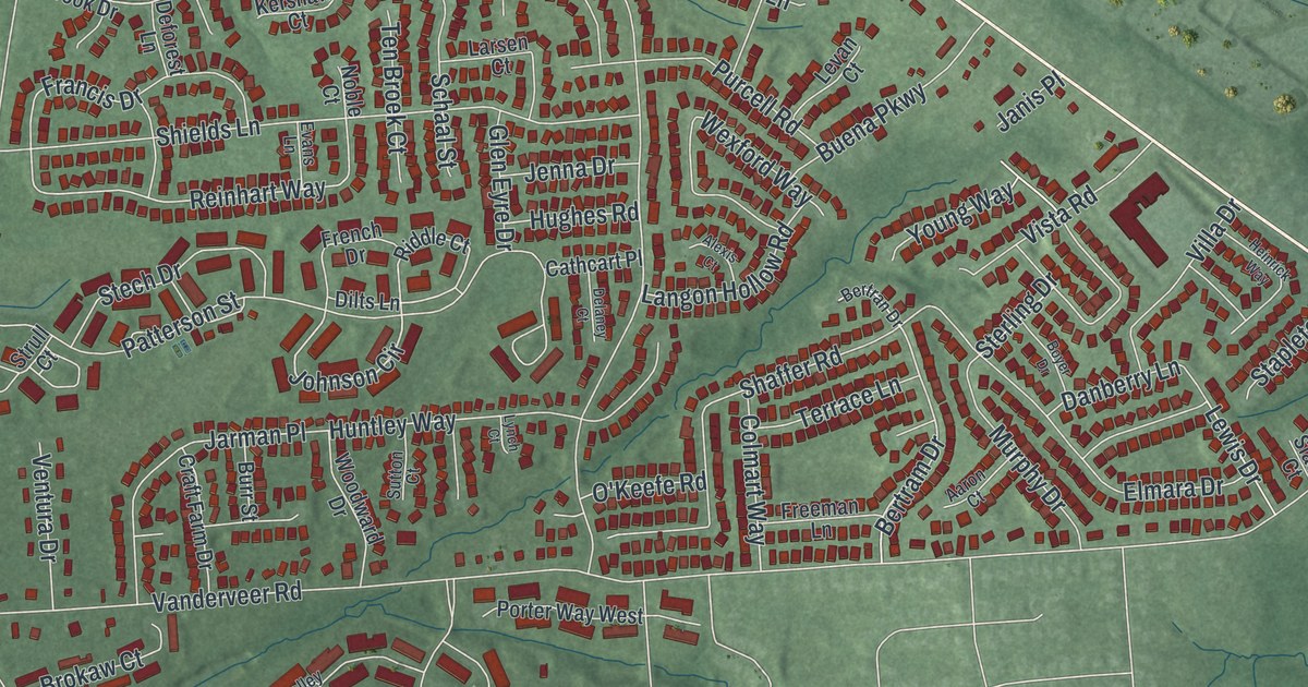 Map of Bradley Gardens, New Jersey