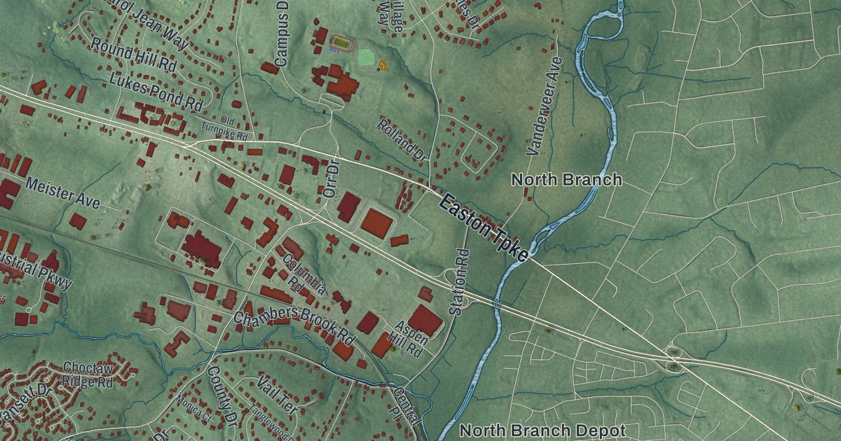 Map of Branchburg, New Jersey