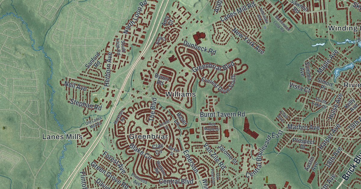 Map of Brick, New Jersey